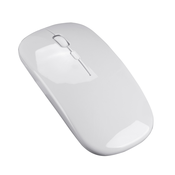 INF Brezžična miška - 2,4G tiha optična miška White, (21542673)