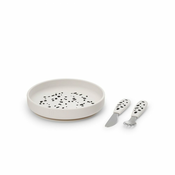 Elodie - Silikonski set za jelo, Dalmatian Dots