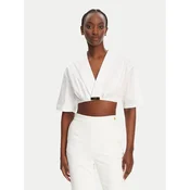 Elisabetta Franchi Bluza CA12452E2 100 Bela Regular Fit