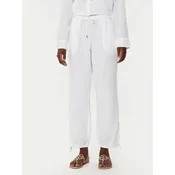 LAUREN RALPH LAUREN Hlače iz tkanine 20417190 Bela Regular Fit