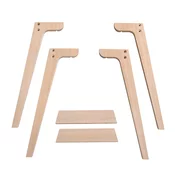 oliver furniture dodatne noge za pisalno mizo (66 cm) oak