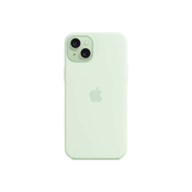 APPLE iPhone 15 Plus Silicone Case with MagSafe - Soft Mint ( mwng3zm/a )