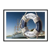 shumee PLAKAT ZA SLIKE V OKVIRJU 33x43 cm Jahta P2253