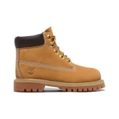 Timberland unisex za otroke. TB1128097131 Premium 6 terproof Boot usnjeni škornji rumeni (26), Ravna stran, Čipke, Priložnost