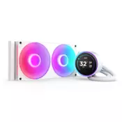 Ventilator NZXT - Kraken Elite 280 RGB V2 - Vodeno hlađenje - 280 mm - Bijela - RL-KR28E-W2