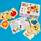 Clever Kids Drvene Slagalice Slicice-Polovine Sa Vocem I Povrcem