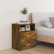 Vidaxl vidaXL Nočna omarica dimljen hrast 50x32x60 cm