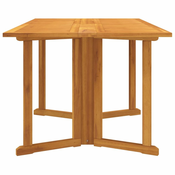 vidaXL Zložljiva vrtna miza 150x90x75 cm trdna tikovina