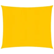 Vidaxl Senčno jadro 160 g/m2 rumeno 2,5x2,5 m HDPE