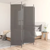 vidaXL Paravan 4-delni antracitna 200x200 cm blago