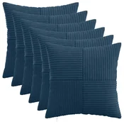 vidaXL Prevleka za blazino 6 pcs ALMELO Temno modra 40 x 40 cm