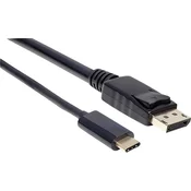 MANHATTAN Manhattan USB 2.0 adapter [1x moški konektor USB-C - 1x moški konektor DisplayPort] USB-C auf DisplayPort-Kabel Stecker/Stecker 4K@60Hz-Ausgangssignal, (20416070)