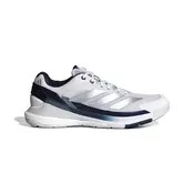 Moški škornji za padel adidas Crazyquick Boost Padel Shoes Ftwr White/Silver Met./Dark Blue EUR 41 1/3