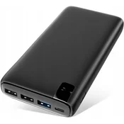 shumee Dodatna prenosna baterija Powerbank A 26800 mAh črne barve