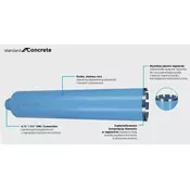 BOSCH Standard for Concrete dijamantska kruna za bušenje 2608601741, 122 mm, 450 mm, 10, 10 mm