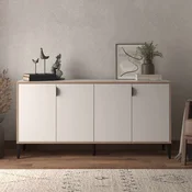 Hanah Home Komoda Arden, 160 x 80 x 44 cm, Bela