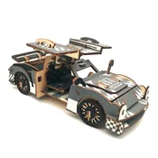 3d drvena slagalica - Trkački automobil