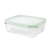 Rectangular food storage container, made from glass, 2000 ml, Air Typ