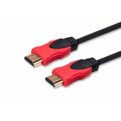 Savio CL-95, 1,5 m, HDMI Tip A (Standard), HDMI Tip A (Standard), 3D kompatibilnost, Zvucni povratni kanal (ARC), Crno