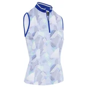 Ženska majica Callaway Active Geo Sleeveless Polo Brilliant White M