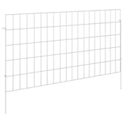 vidaXL vidaXL Ograja za vrt z žeblji 48 pcs 95 x 50 cm Mesh Pocinkano jeklo, (5000301519)
