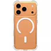 shumee Modni ovitek Care by PanzerGlass Samba z belim MagSafe zaščitnim ovitko za iPhone 17 Pro, prozoren