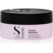 Alfaparf Milano Semi di Lino Style&Care Glossy Pomade voskasta pomada za ukrotitev in oblikovanje pričeske z visokim sijajem 100 ml
