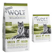 12kg Wolf of Wilderness + 100g Snack Explore the Wide Acres piletina gratis! - SENIOR: Green Fields - janjetina