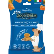 DoggyeBag Pasji priboljški Doggyebreak Mini - Losos, buča in korenje