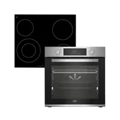 BEKO BBSE 123001 Ugradni set, 72 l, Rerna i ploca, Crni