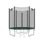 Songmics Trampolin okrogel trampolin z varnostno mrežo 244 cm črno modra