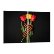 shumee Zaščita za stekleno kuhalno ploščo 2x40x52 Roses