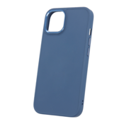 Satin silikonski ovitek za iPhone 15 Pro Max - moder