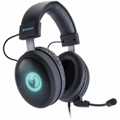 Nacon PC Aplified Gaming Headset za PC/Mac/PS4 GH-300SR, virtual surround, removable mic, light effects, 40mm speakers, inline remote control, cable lenght 2.5m crne
