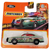 Matchbox: Ford Police Interceptor z ognjenim vzorcem 1/64 avtomobilček - Mattel
