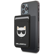 Karl Lagerfeld KLWMSCHSFBK Wallet Card Slot Saffiano Choupette Head MagSafe black (KLWMSCHSFBK)