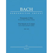 BACH J.S.:TRIO SONATA IN G MAJOR BWV 1039 FOR TWO FLUTES AND BASSO CON.