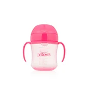 Dr Browns trening caša 180ml sa mekanim jezickom,roze