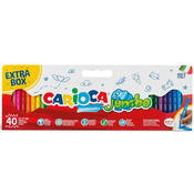 Jumbo 40-delni maxi set flomastrov - Carioca