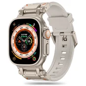 Silikonski pas Techsuit W064 za Apple Watch (42mm/44mm/45mm/46mm/49mm) - bež