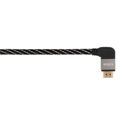 HAMA AVINITY hitro prenosen kabel HDMI™, pl. - Pl., 90°, tkanina, pozlačen, Ethernet,5,0 m