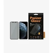 PanzerGlass Kaljeno steklo PanzerGlass E2E Super+ za zasebnost za iPhone X/XS/11 Pro - s črnim okvirjem