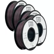 Professional Lab 5x PLA Carbon Fiber Rdeča 1,75 mm 1 kg kolut | Prof. Lab - Visoko trden 3D tiskalni filament s karbonskimi vlakni