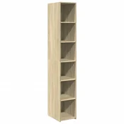 vidaXL Visoka omara sonoma hrast 30x41x185 cm inženirski les