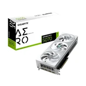 Gigabyte AERO GeForce RTX 5070 OC | 12GB GDDR7 192-Bit | Bela WINDFORCE DLSS 4 | Grafična Kartica