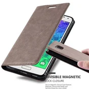 Cadorabo Cadorabo Ohišje, združljivo z Samsung Galaxy ALPHA v kavovinsko rdeča - Zaščitni ovitek z magnetnim zapiranjem, stoječo funkcijo in režo za kartice, (20549106)