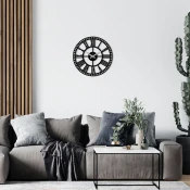 Wallity Zidni sat S004, 48x48 cm, Crni