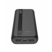 Prijenosna Baterija CELLULARLINE, Entry, 20000mAh, Crna