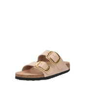 Birkenstock Arizona Big Buckle Natural Leather Patent Women High-Shine New Beige 36