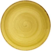 CHURCHILL Stonecast plitev krožnik v barvi gorčičnega semena, coupe, premer: 260 mm (12 kos)